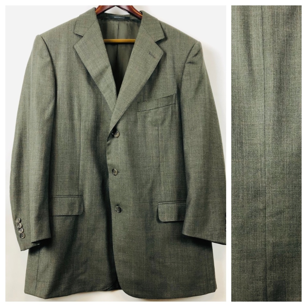 ERMENEGILDO ZEGNA Vintage Wool Glen Plaid Blazer